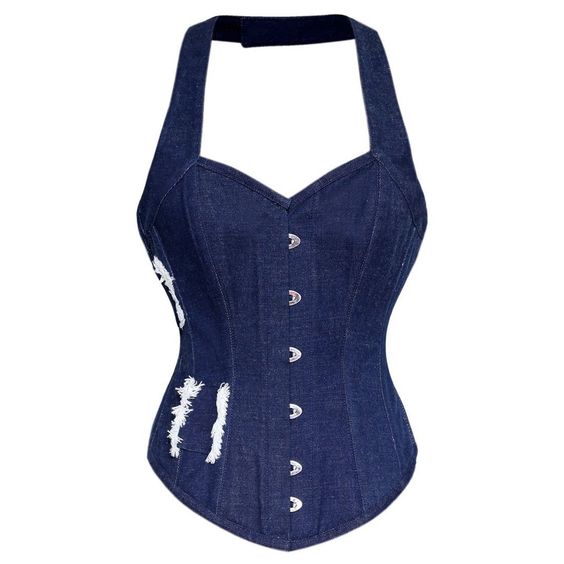 Cummins Denim Halter Neck Corset